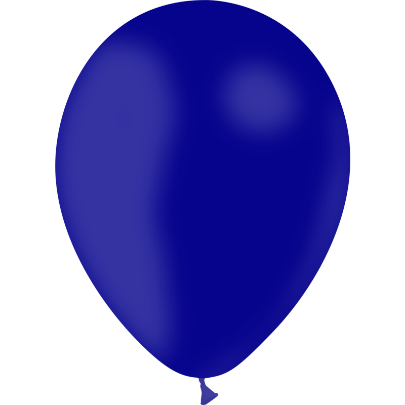 50 Ballons Latex HG112 Standard Bleu Marine - Balloonia