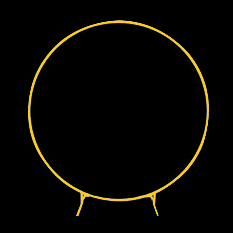 Arche Ronde Dorée en Métal 1m - Borosino