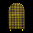 Cadre Maille Arrondi en Métal Doré 2.1m - Borosino