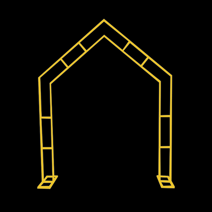 Porte Arche en Métal Dorée - Borosino
