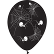 8 Ballons Latex HG95 Araignée Noir - PMS