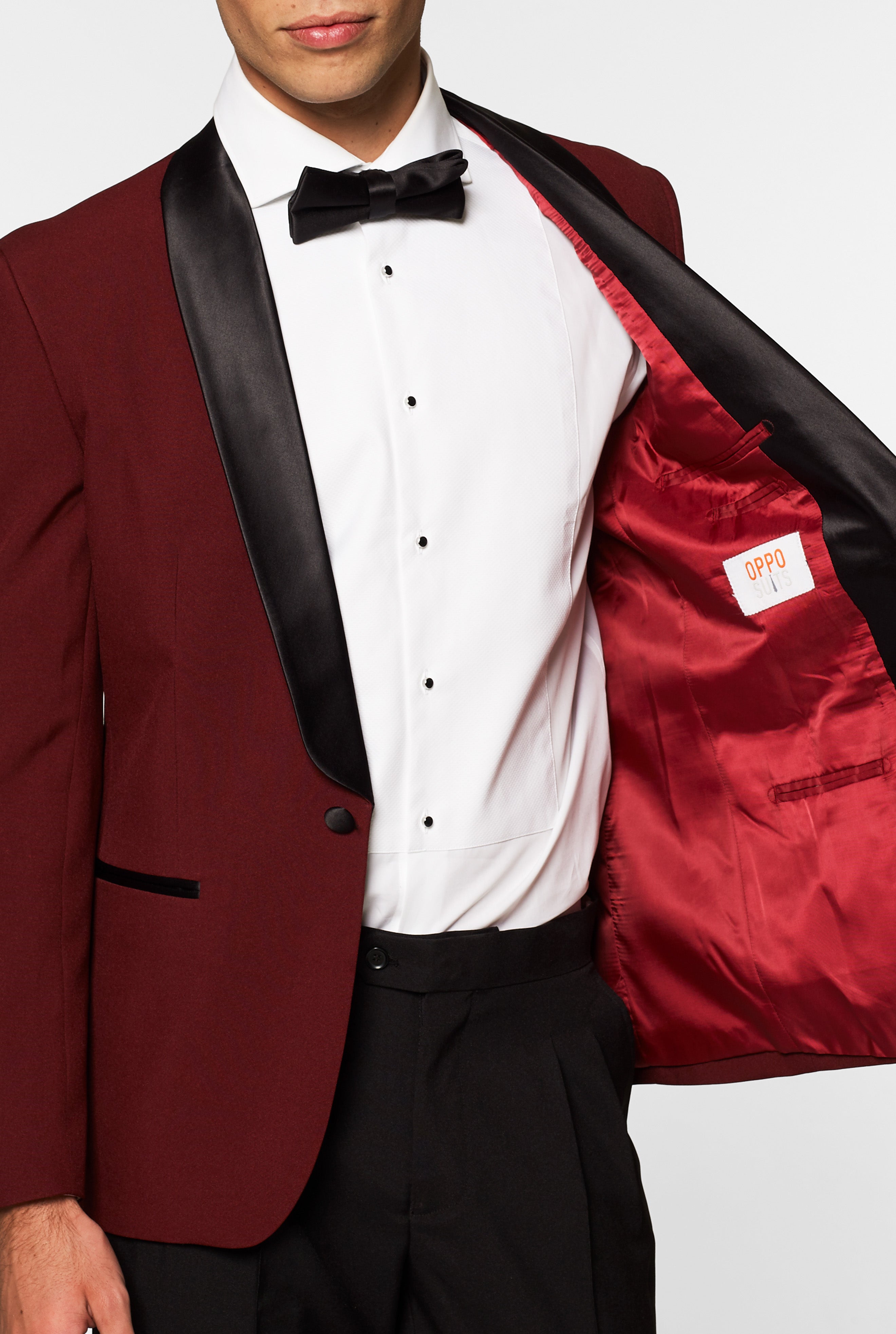 Costume OppoSuits Hot Burgundy
